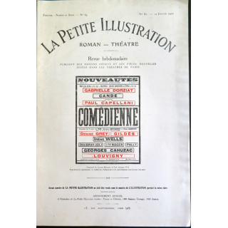La petite Illustration - Roman Théâtre - n° 80 du 14 janvier 1922