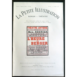 La petite Illustration - Roman Théâtre - n° 91 du 1 Avril 1922