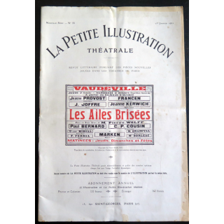 La petite Illustration Théâtrale - n° 33 du 1° Janvier 1921