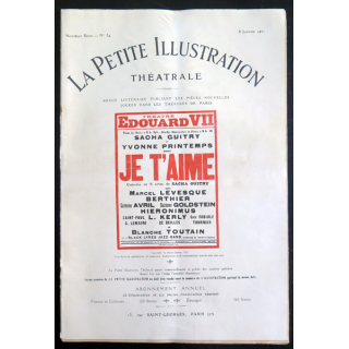 La petite Illustration Théâtrale - n° 34 du 8 Janvier 1921
