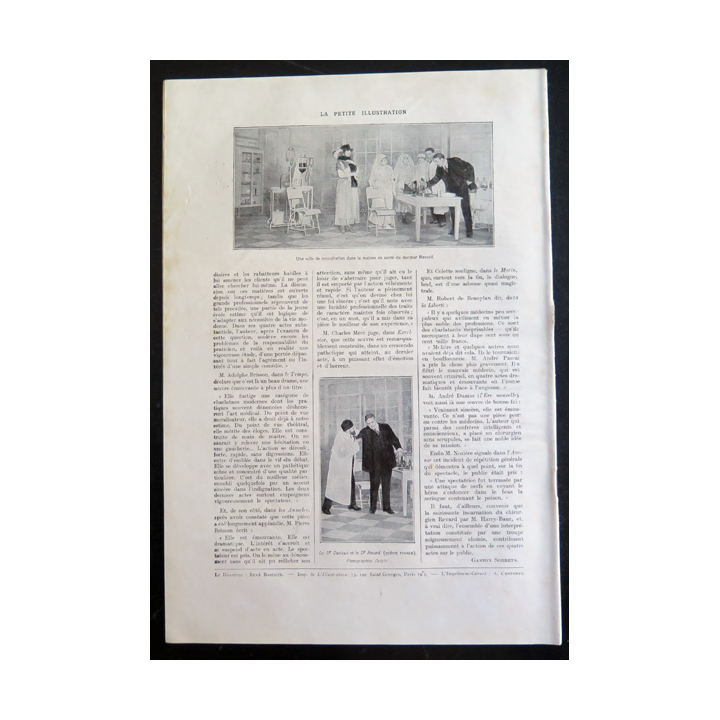 La petite Illustration - Roman Théâtre - n° 51 du 11 Juin 1921