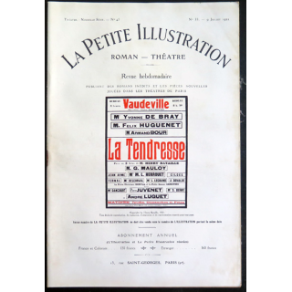 La petite Illustration - Roman Théâtre - n° 55 du 9 Juillet 1921