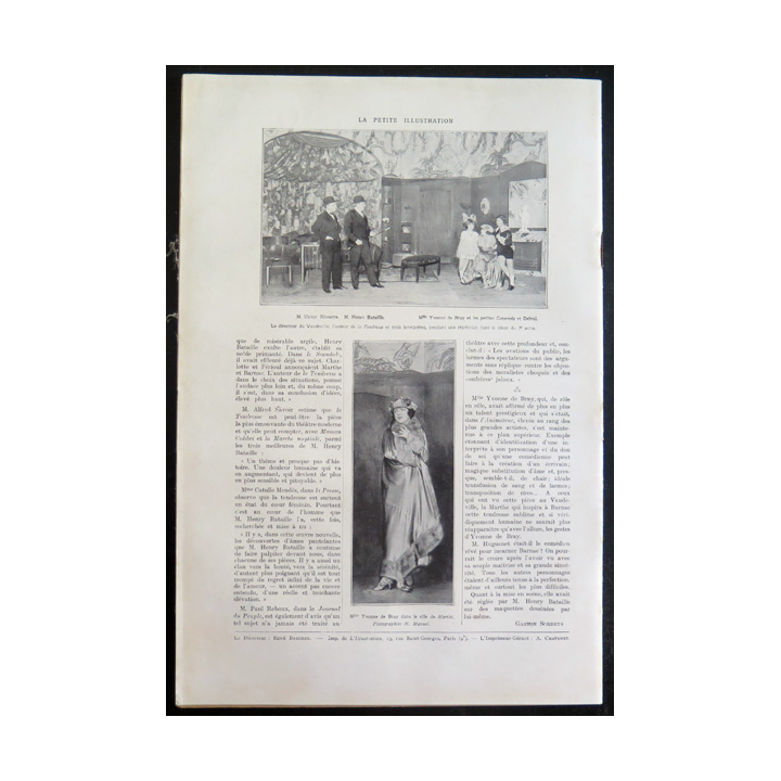 La petite Illustration - Roman Théâtre - n° 55 du 9 Juillet 1921