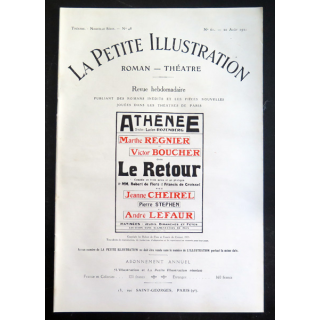 La petite Illustration - Roman Théâtre - n° 61 du 20 Août 1921