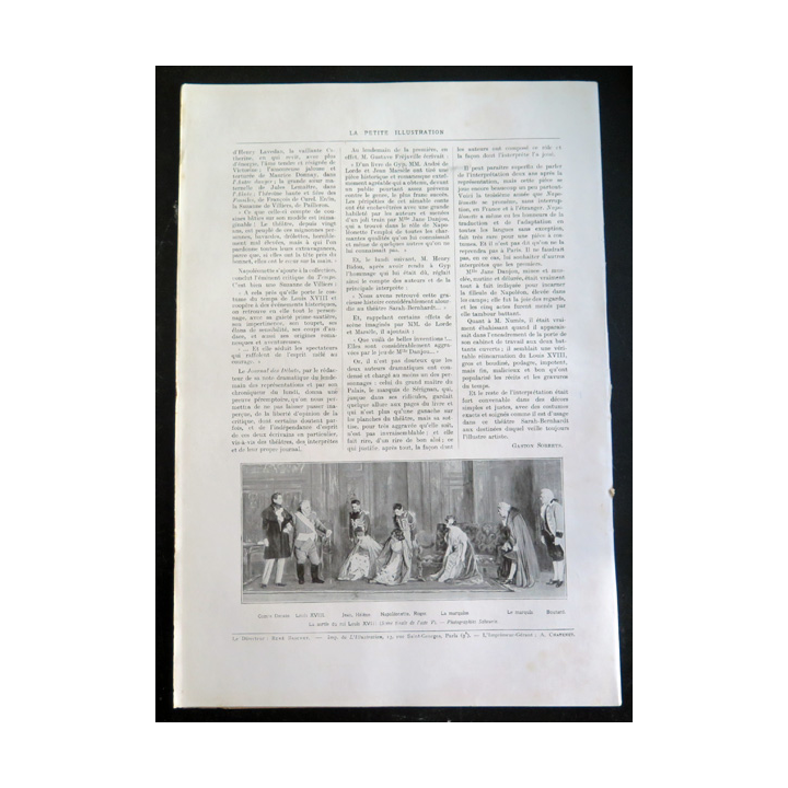 La petite Illustration - Roman Théâtre - n° 67 du 1° Octobre 1921