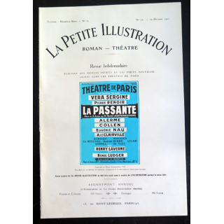La petite Illustration - Roman Théâtre - n° 70 du 29 Octobre 1921