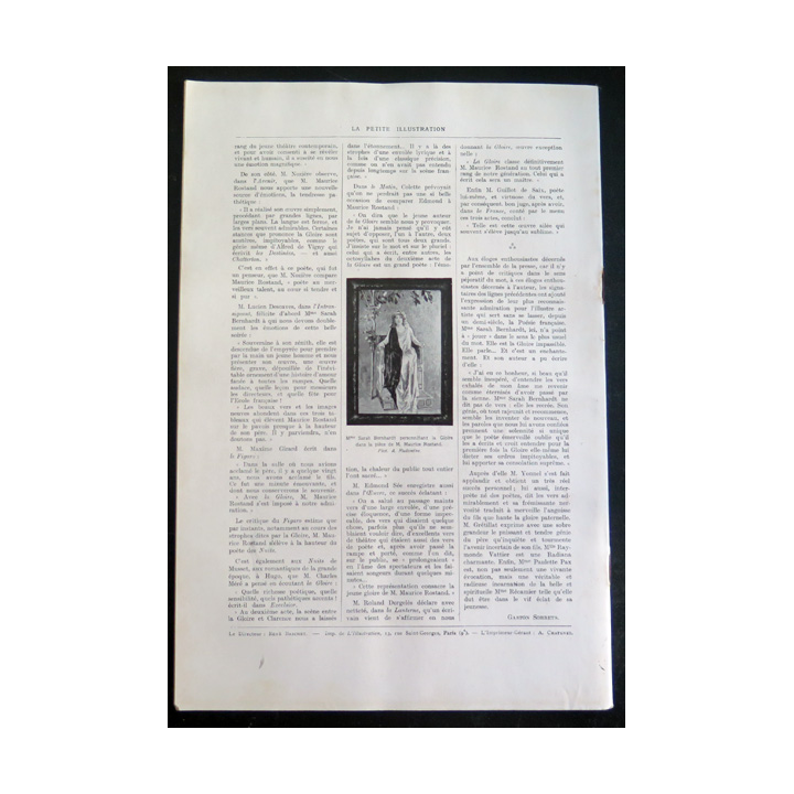 La petite Illustration - Roman Théâtre - n° 75 du 10 Décembre 1921