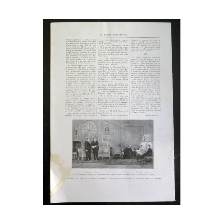 La petite Illustration - Roman Théâtre - n° 89 du 18 Mars 1922