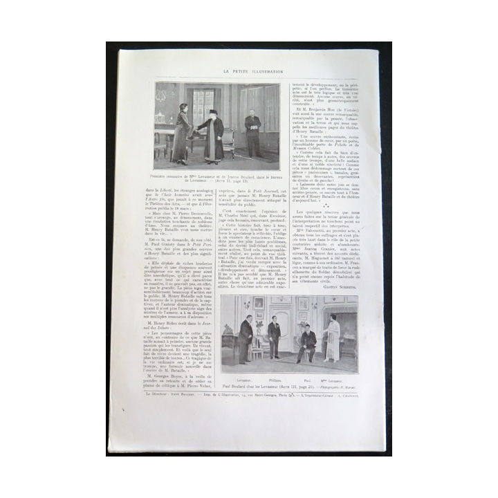 La petite Illustration n° 109 du 12 Août 1922