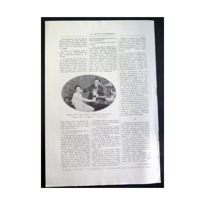La petite Illustration n° 105 du 15 Juillet 1922