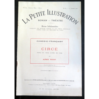 La petite Illustration - Roman Théâtre - n° 81 du 21 Janvier 1922