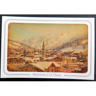 Bienvenue à la Clusaz carte postale ville de Puteaux