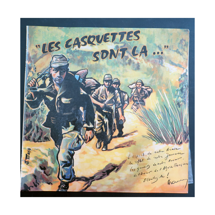 3° RPIMA : Disque 33 t petit format chants enregistrés à Alger par la 2° Cie et la Cie portée du 3° RPIMA