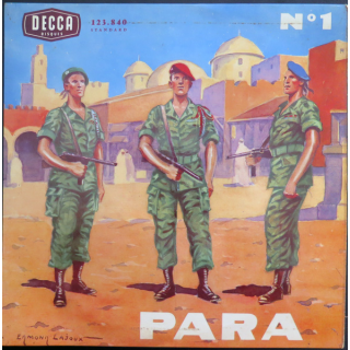 PARA 1 : Disque 33 t petit format marches des commandos et des parachutiste