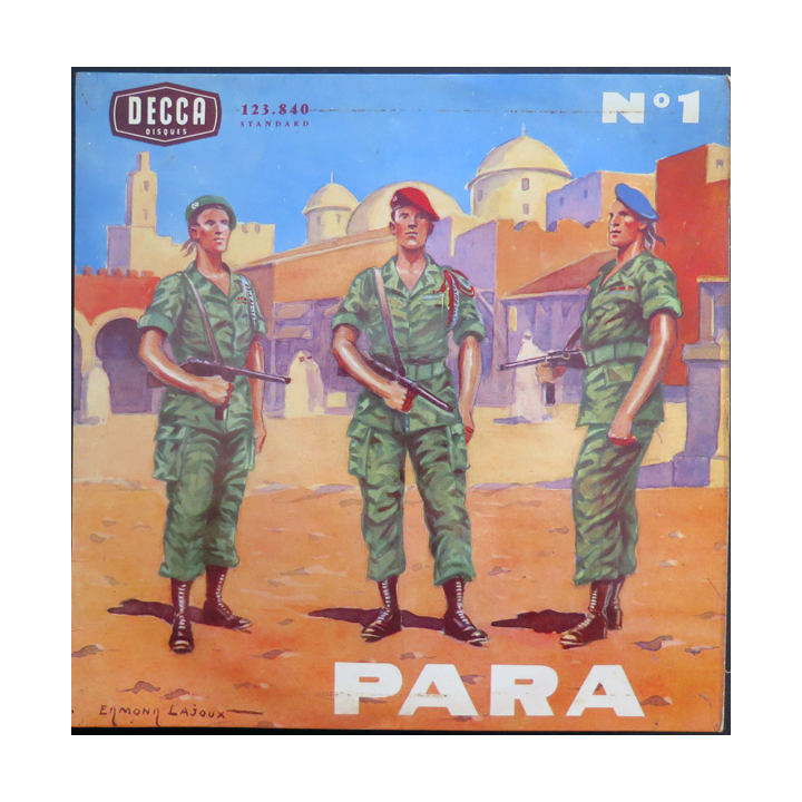PARA 1 : Disque 33 t petit format marches des commandos et des parachutiste