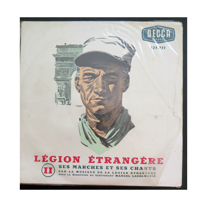 LEGION ETRANGERE II : Disque 33 t petit format marches et chants de la Légion étrangère