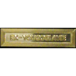 BARRETTE "EX-YOUGOSLAVIE" DORÉE