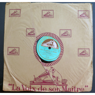 Disque 78 t petit format Défilé des chasseurs de Vincennes et l'écho de la Rochotte par le 2° BCP