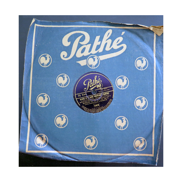 Disque 78 t petit format Honneur au quinze un et Marche de la Garde consulaire à Marengo par le 151° RI