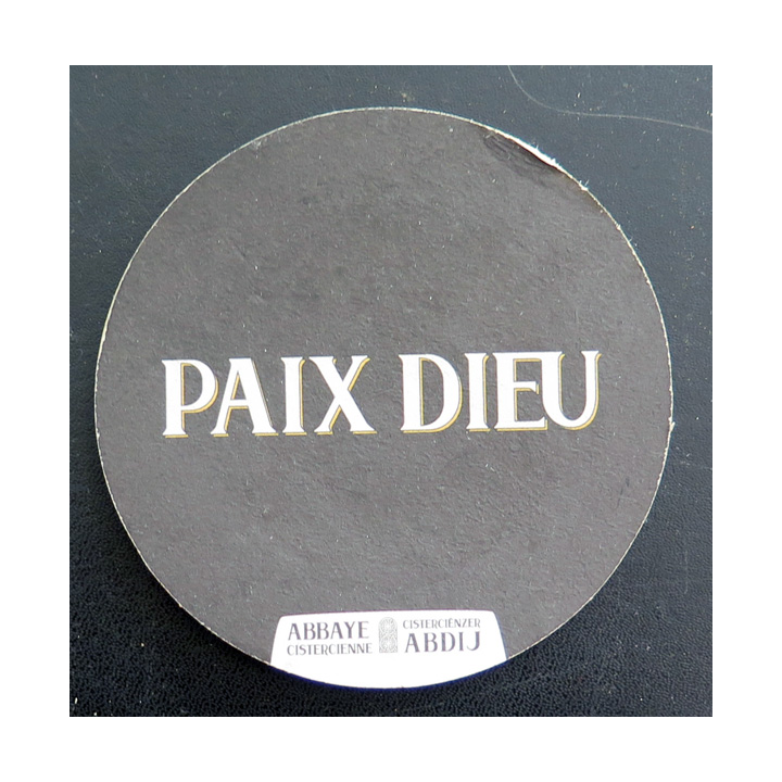 DESSOUS DE VERRE A BIERE : Paix Dieu Abbaye Cistercienne 10 cm diamètre