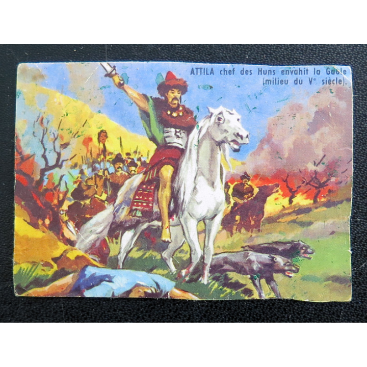 Attila Chef des Huns envahit la Gaule (milieu du V° siècle) 7,7 x 5,2 cm