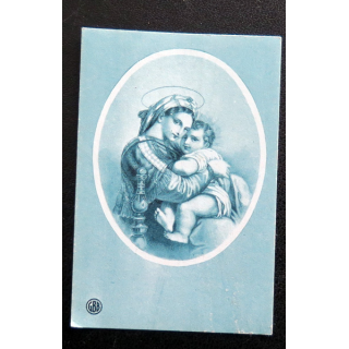 IMAGE PIEUSE : La Vierge et l'Enfant 5 x 7,5 cm