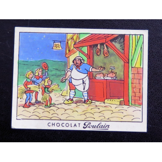CHOCOLATS POULAIN : série 7 La légende de saint Nicolas 5 x 6,5 cm