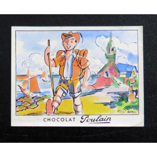 CHOCOLATS POULAIN : série 22 Pic-Pic le campeur 5 x 6,5 cm