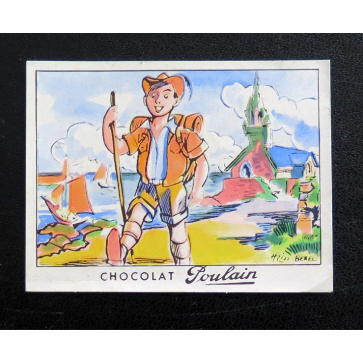 CHOCOLATS POULAIN : série 22 Pic-Pic le campeur 5 x 6,5 cm