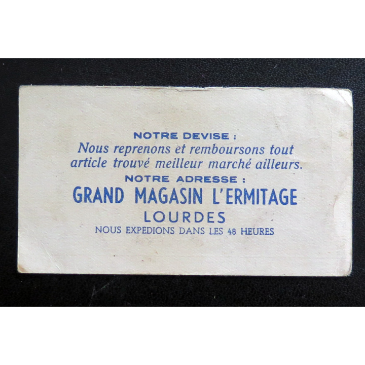 IMAGE PIEUSE : Souvenir de Lourdes 4,9 x 8,7 cm