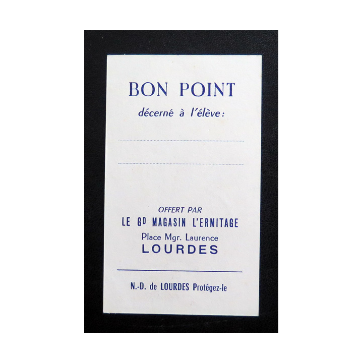 IMAGE PIEUSE : Souvenir de Lourdes 5 x 8,4 cm