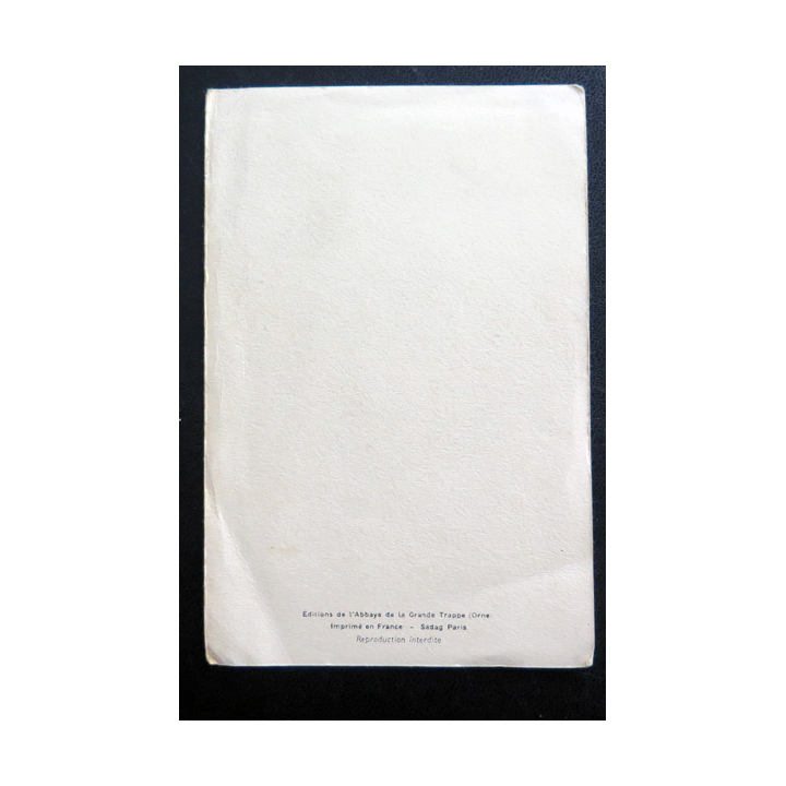 IMAGE PIEUSE : Editions de l'Abbaye de la Grande Trappe Tu seras avec moi dans le paradis 8 x 12 cm