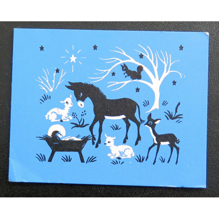 Petite double carte anglaise 8 x 10 cm