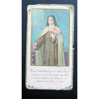 IMAGE PIEUSE : Sainte Thérèse de l'Enfant Jésus 6 x 11 cm