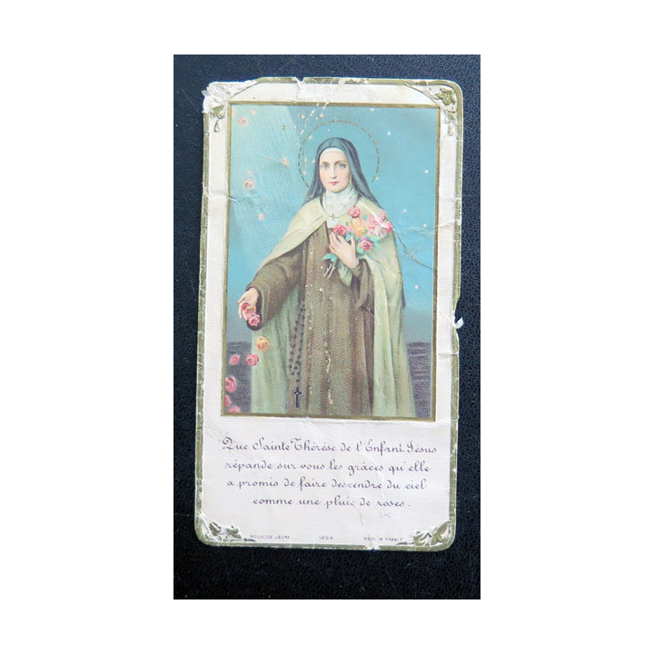 IMAGE PIEUSE : Sainte Thérèse de l'Enfant Jésus 6 x 11 cm