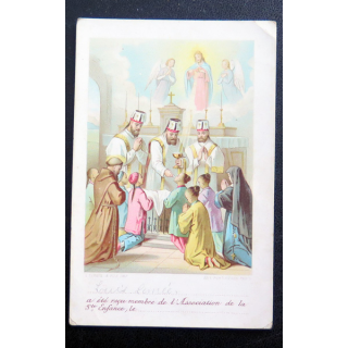 IMAGE PIEUSE : carte de l'Oeuvre de la Sainte Enfance 7,3 x 11 cm