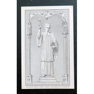 IMAGE PIEUSE : Prière en l'honneur du Bienheureux Louis-Marie Grignon de Montfort 7 x 11 cm