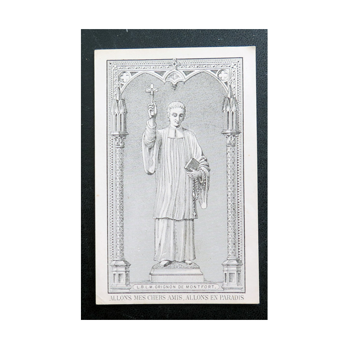 IMAGE PIEUSE : Prière en l'honneur du Bienheureux Louis-Marie Grignon de Montfort 7 x 11 cm