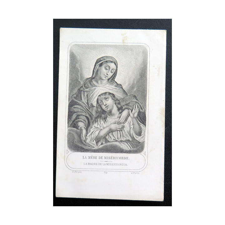 IMAGE PIEUSE : La Mère de Miséricorde 7 x 11 cm