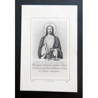 IMAGE PIEUSE : Souvenir de la Mission prêchée 1909 7 x 11 cm