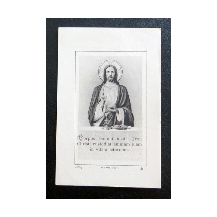 IMAGE PIEUSE : Souvenir de la Mission prêchée 1909 7 x 11 cm