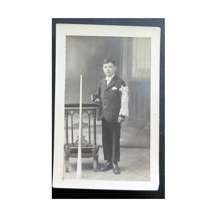 IMAGE PIEUSE : Carte postale de 1° communion Photo Le Doaré Chateaulin
