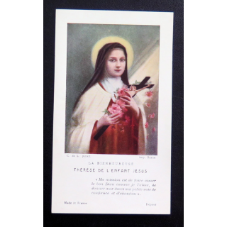 IMAGE PIEUSE : la Bienheureuse Thérèse de l'Enfant Jésus 7 x 12 cm