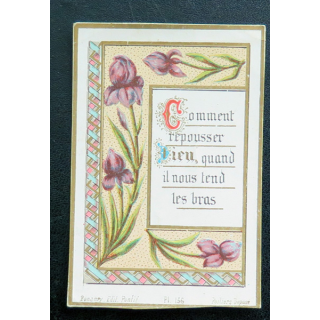 IMAGE PIEUSE : Comment repousser Dieu quand il nous tend les bras 5,7 x 8,4 cm