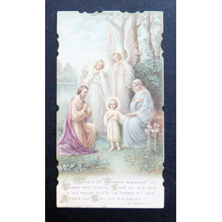 IMAGE PIEUSE : La sainte famille  6 x 11 cm