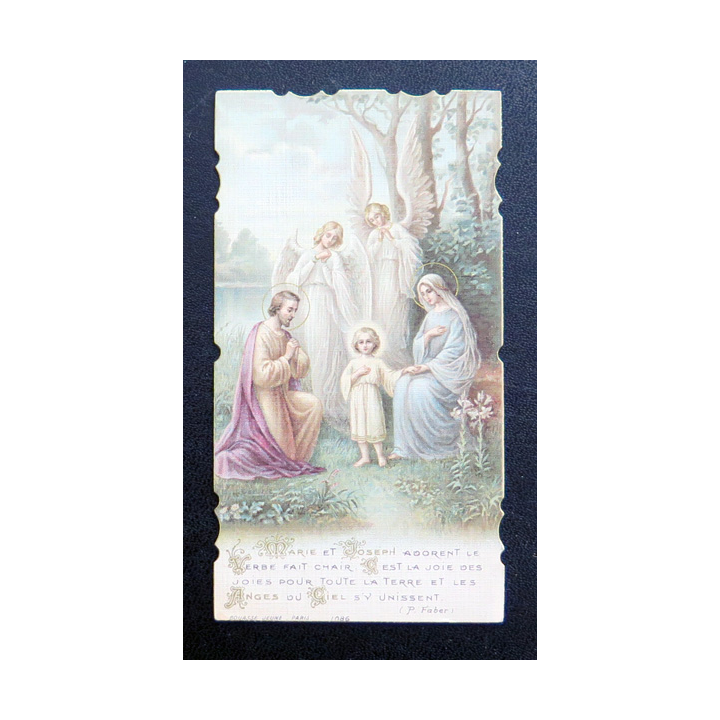 IMAGE PIEUSE : La sainte famille  6 x 11 cm