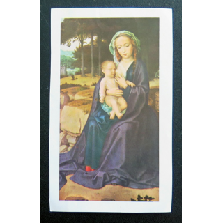 IMAGE PIEUSE : La Vierge et l'Enfant  8 x 13 cm