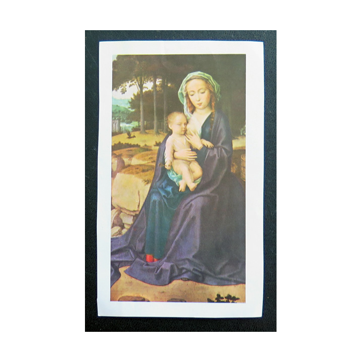 IMAGE PIEUSE : La Vierge et l'Enfant  8 x 13 cm