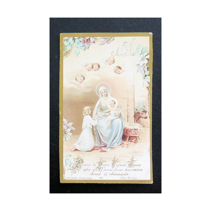 IMAGE PIEUSE : Prions le Divin Enfant jésus 6,2 x 10,2 cm