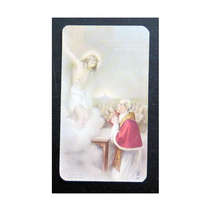 IMAGE PIEUSE : Adoramus Christum 5,7 x 10,1 cm